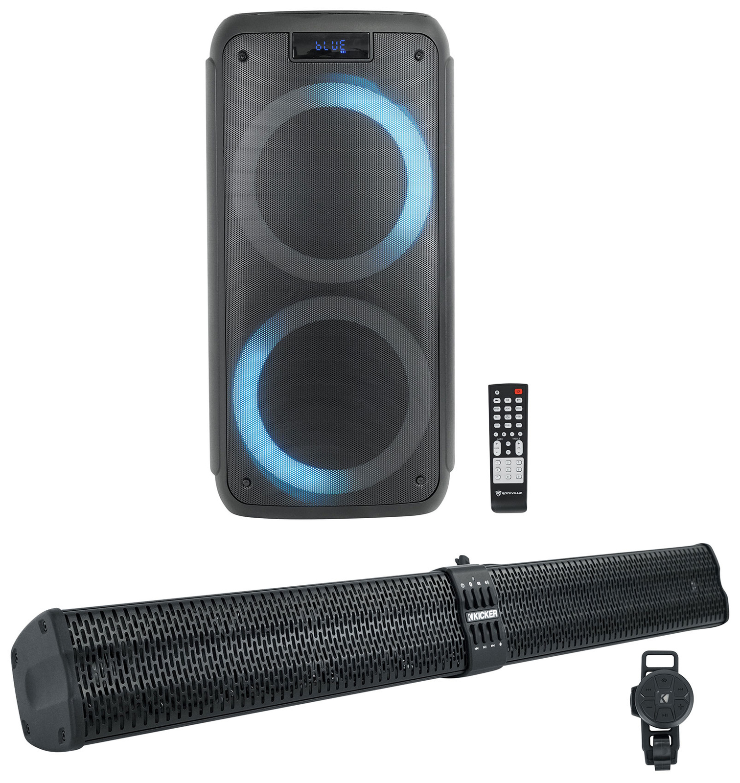 Звуковая панель Bluetooth Kicker 47KPB2 KPB2 34 для квадроциклов UTV RZR Двойной 8-сторонний динамик