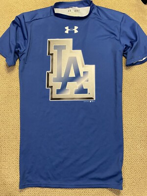 Mens Under Armour Los Angeles Dodgers Baseball Compression Shirt M