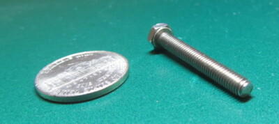 18-8 A2 Stainless Steel Bolt, FT, Metric, M4 x 0.7 x 30 mm Length, 50 Pcs