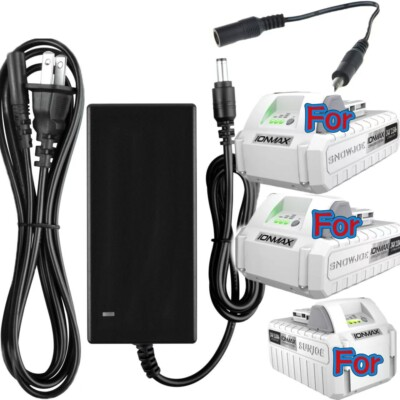 #ad AC Adapter For Snow Joe 24V BAT LTE BAT LT BAT XR Pro Sun Joe Battery IONMAX $16.98