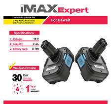 2x 18V 2Ah XRP Li-ion Battery for DeWalt DC9182, DC9181, DC9180
