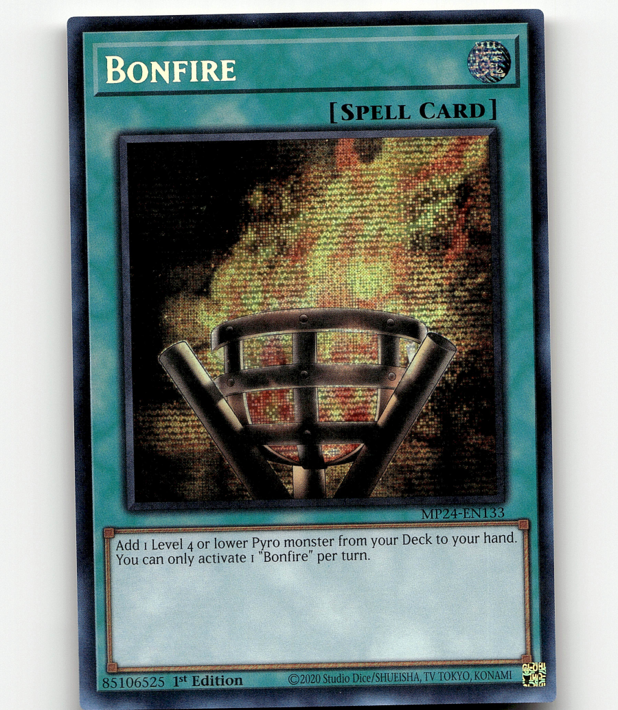 yugioh bonfire card - MP24-EN133 - Prismatic Secret Rare Bonfire Colossus