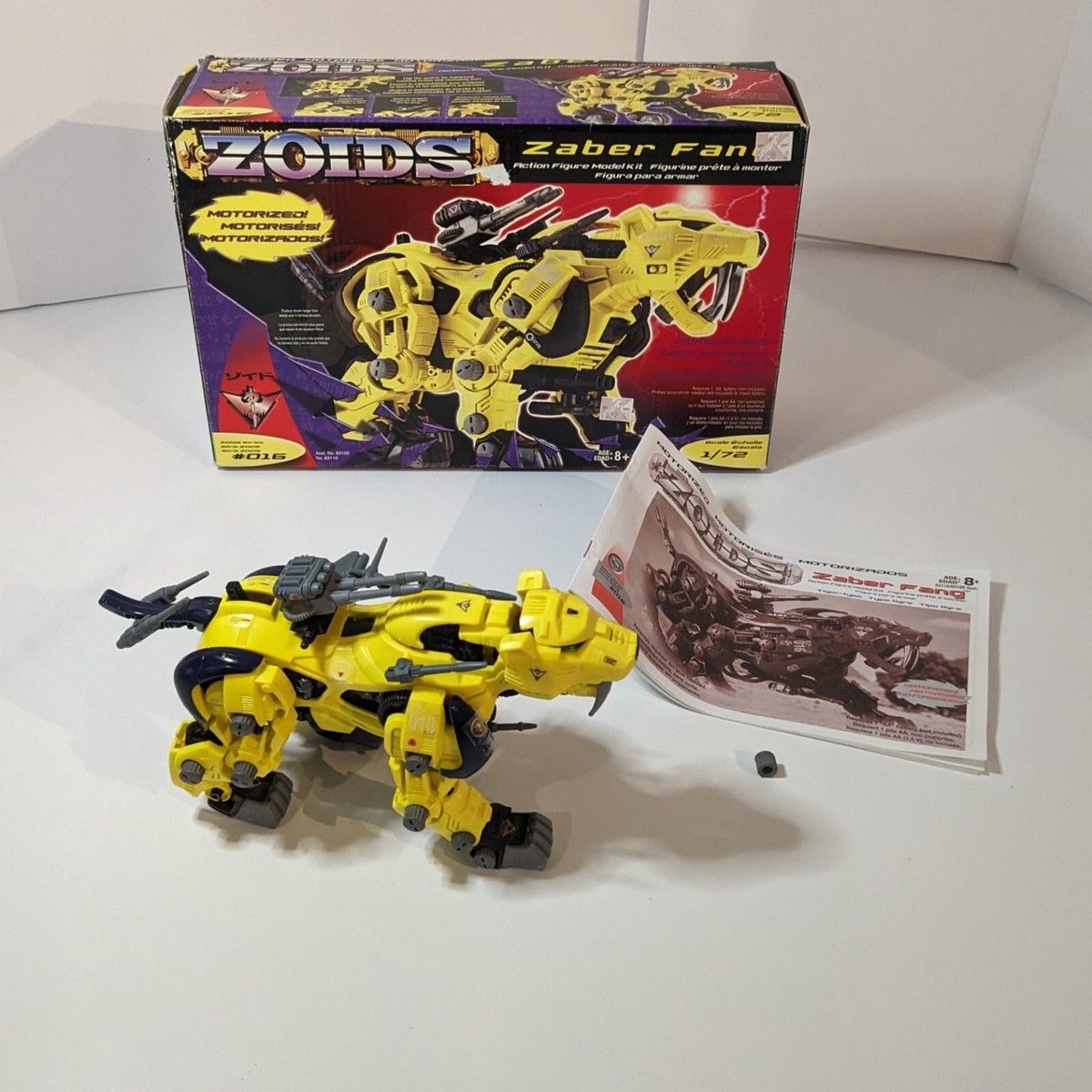 Vintage Hasbro Zoids Zaber Fang 1/72 Action Figure Model Kit Vintage Hasbro Zoids Zaber Fang 1/72 Action Figure Model Kit