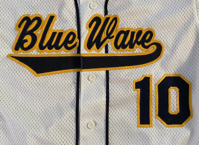 Rare Vintage Orix Blue Wave Jersey Men's Medium 90's Made in