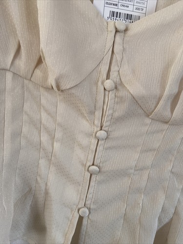 glamorous tall cream blouse size 10 new - Picture 4 of 9
