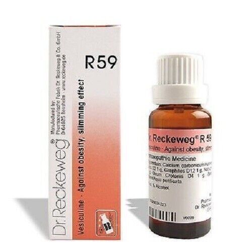 4 x R59 Homeopathic Natural Herb Dr. Reckeweg Obesity and Weight Drops - Picture 1 of 3