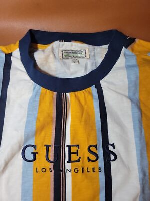 Guess Jeans Yellow And Blue Shirt Guess X Asap Rocky On Sale