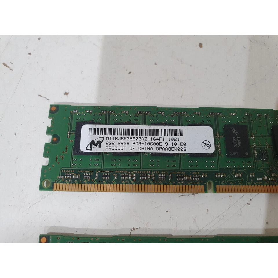 Lot of 3 Hp Micron MT18JSF25672AZ-1G4F1 DDR3 RAM 6GB (3x2GB) Memory DIMM for PC - Image 2 of 4