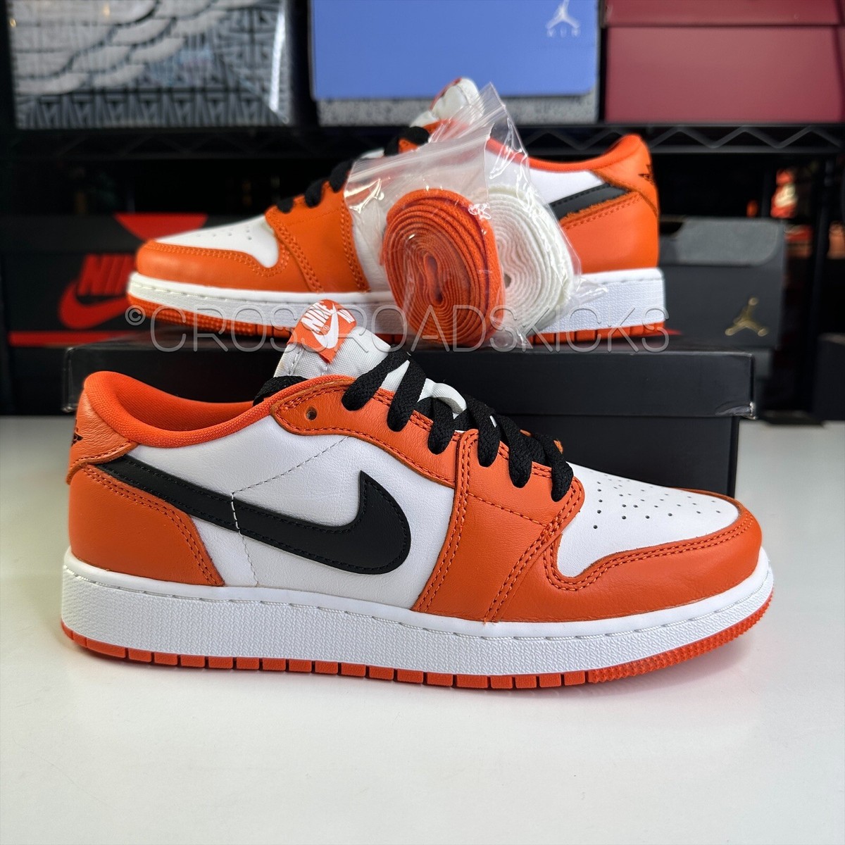 Nike Air Jordan 1 Low OG Starfish Orange Black CZ0858-801 GS