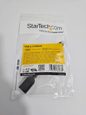 StarTech USB31CAADP USB C TO Usb A Adapter Ccable M/F - USB 3.0 - USB-IF
