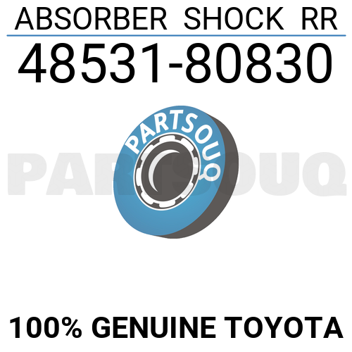 4853180830 Genuine Toyota ABSORBER SHOCK RR 48531-80830 | eBay
