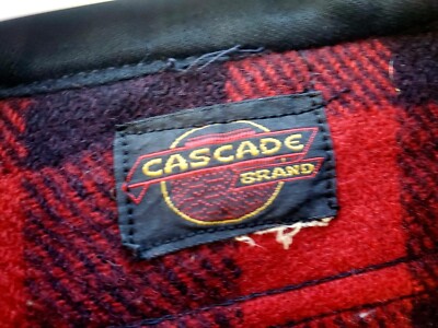 Vintage 70s 80s Cascade Wool Plaid Button Down Flannel Shirt Mens  display picture 1