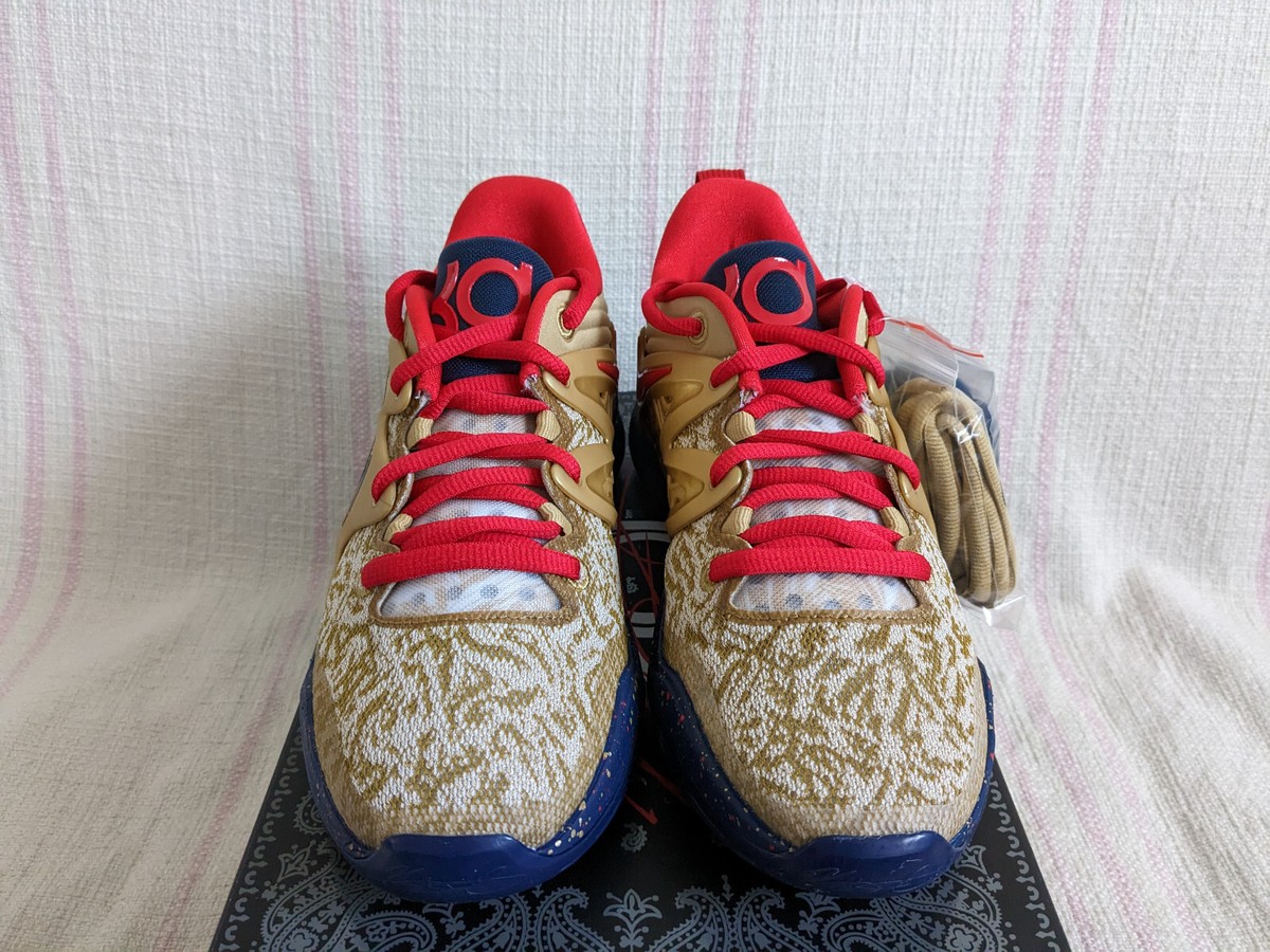 Nike KD15 Olympic Gold Navy Blue Red Undefeated DC1975 700 Men
