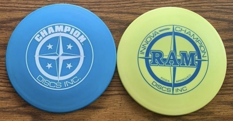 VERY RARE COLLECTORS INNOVA STAR RAM SET OF 2 OOP PNF DISC GOLF Patent #’s