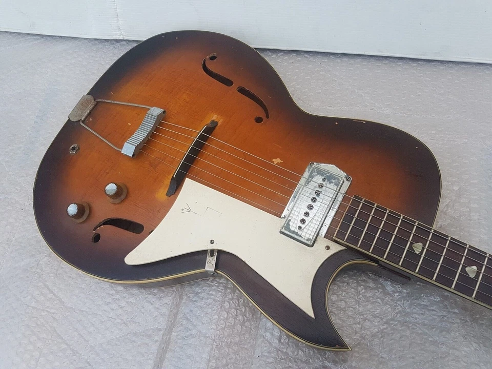 60's KAY GALAXIE SEMI JAZZ GUITAR - made in USA - BARNEY KESSEL PICKUP - Bild 1 von 4