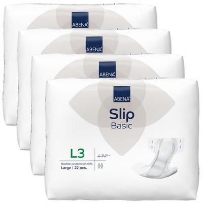 ABENA Slip BASIC - Gr. Large L3, Standard Inkontinenzwindeln - 4x22 St. Karton