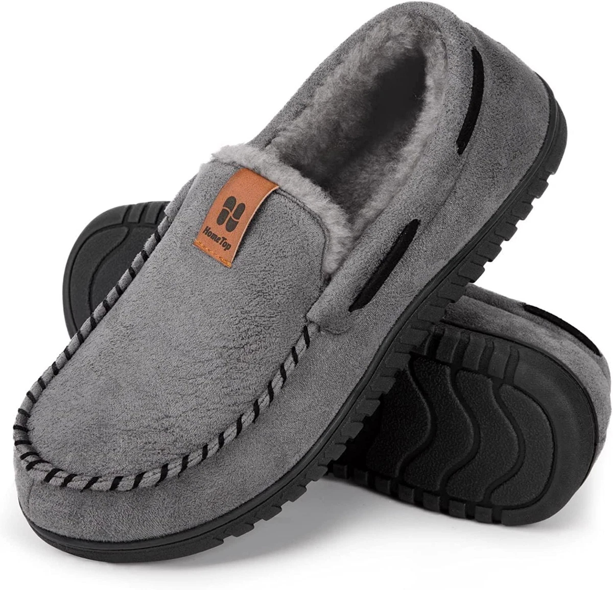Men's chaps suede & hotsell memory foam moccasin slippers
