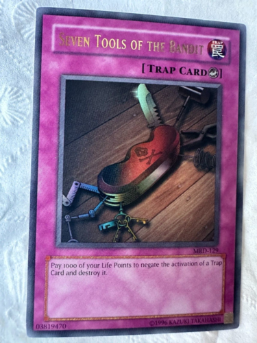 YUGIOH SEVEN TOOLS OF THE BANDIIT MRD-129 HOLO NM NEVER PLAYED ACTUAL PICS - Picture 1 of 11