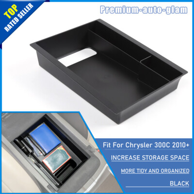 Armrest Storage Box Insert Organizer Tray for Dodge Charger Chrysler 300C 2011+