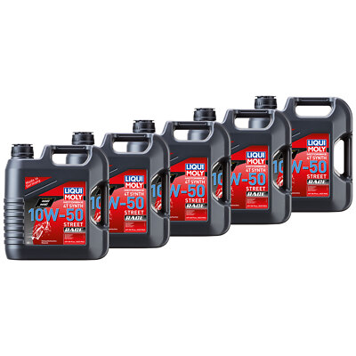 LIQUI MOLY Motoröl Vollsynthetisches High-Performance 10W-50 5x 4 Liter 