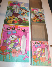 2 VTG 1983 Poochie Pup Puzzles Serenade Boutique 25 pcs Golden 1980s Complete