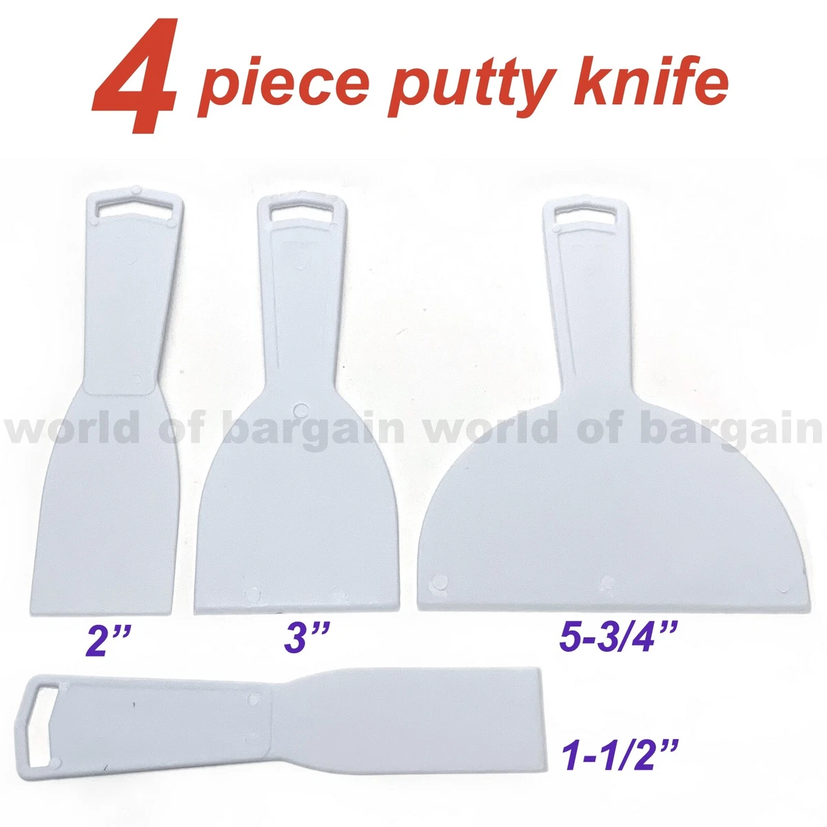 2 Plastic Putty Knife