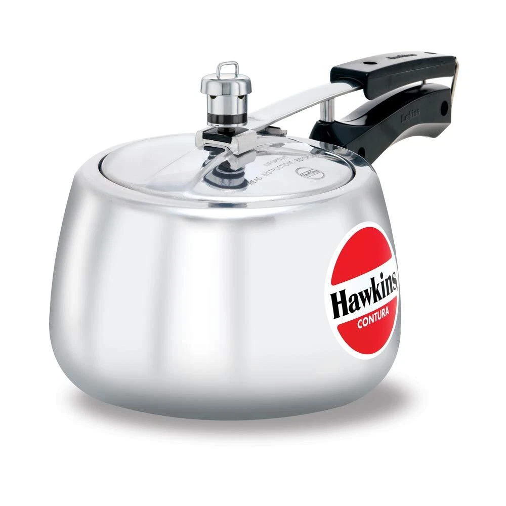 Hawkins Contura Aluminium Inner Lid Pressure Cooker 2 Litre, Silver (HC20)
Opens in a new window or