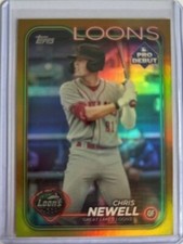 2024 Topps Pro Debut Chris Newell Gold Foil 46/50