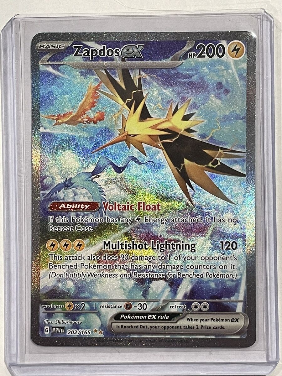 POKEMON 151 - Pokémon - Graded Card Zapdos EX - Special Art - 202