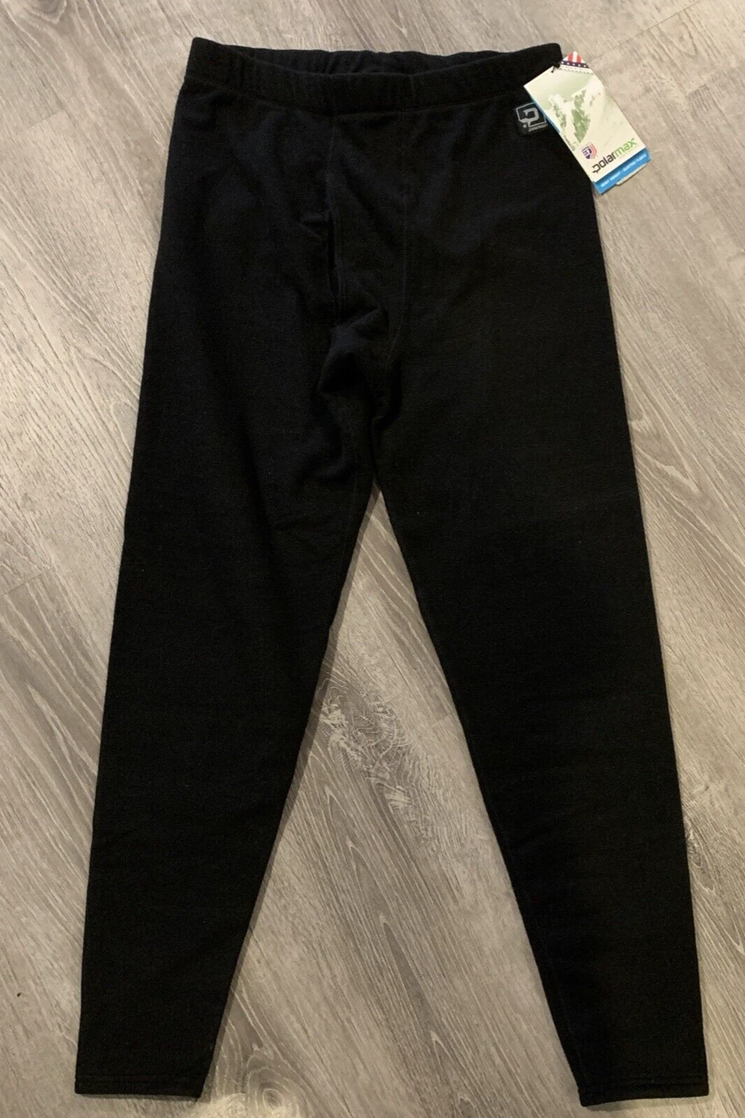 Polarmax Technical Base Layer Pants Men's Large Black Acclimate Dry Tapered NWT