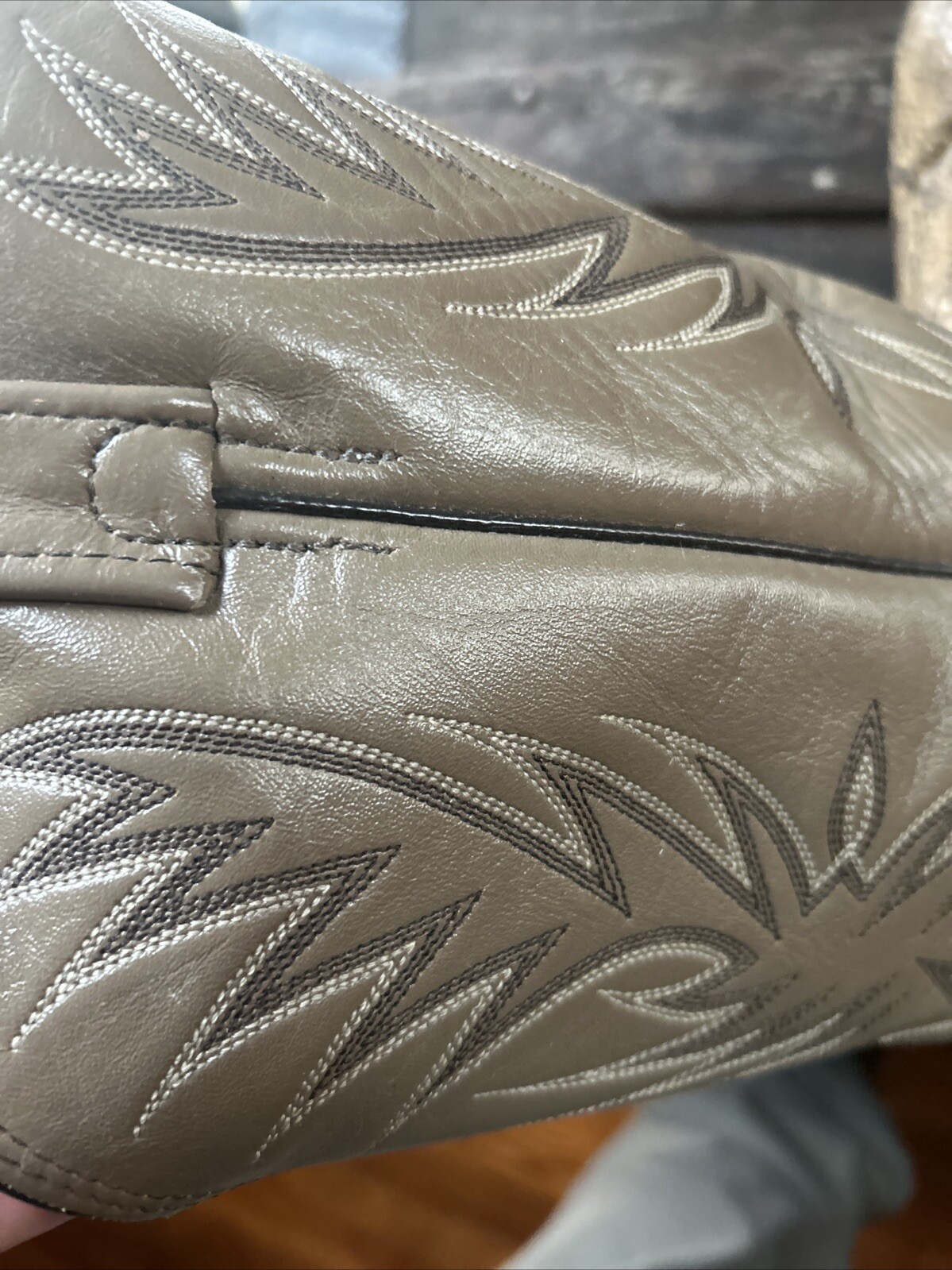 Size 9 EW Mens Python Dan Post Made In USA X Leat… - image 10