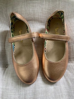 rose gold mary jane shoes