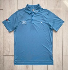 Callaway Men's Opti-Dry Swing Tech Sports Golf Polo T Shirt Blue Size L