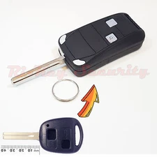 Car Flip Key Modified Case Shell For Lexus 2 Buttons Remote Key Short Blade 42mm