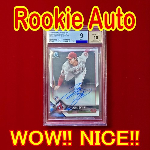 BGS9 Auto10 Pitching OHTANI 17 RC Auto 2018 Topps Bowman Chrome Auto Card CRA SO