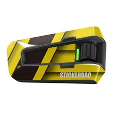 For Cardo Packtalk Edge Protection Sticker Decal SS001 Yelllow Tape