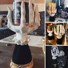 Hand Halloween Candle Witch Holder Candlestick Resin Decor Gothic Bath Body Work