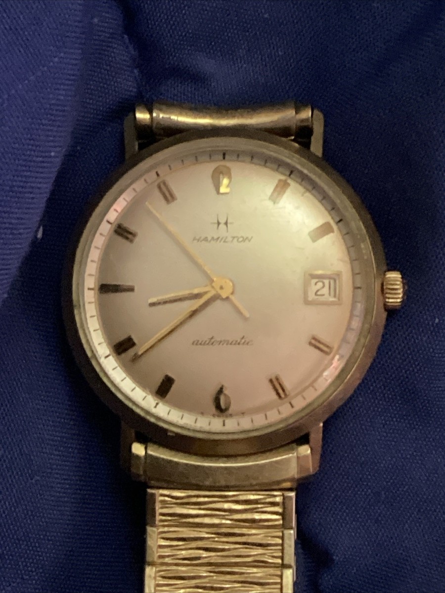 Vintage Men's Hamilton Swiss Automatic 10k Speidel Band Works