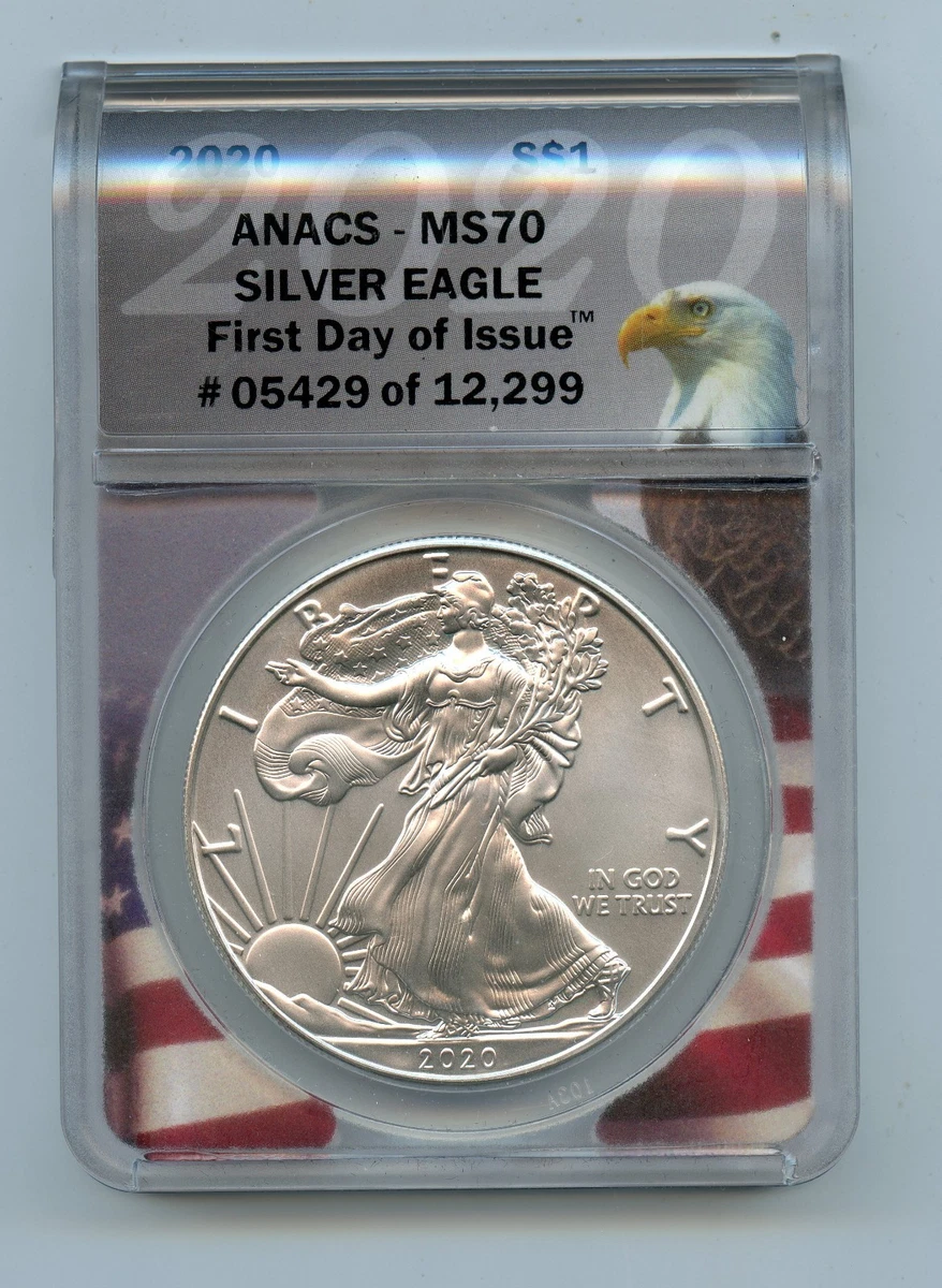 American Eagle MS 70 Graded 2020 Silver Bullion Coins for sale | eBay