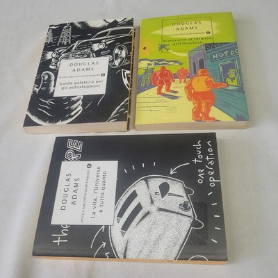 (Adams) Lot 3 Bände Douglas Adams Mondadori PBO Fototitel