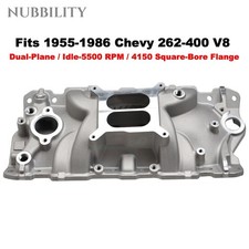 Aluminum Intake Manifold Fit For 1955-86 Chevy Sbc 350 400 V8 Engine Dual Plane Aluminum Intake Manifold Fit For 1955-86 Chevy Sbc 350 400 V8 Engine Dual Plane