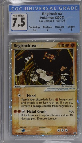 Regirock ex graded CGC 7.5 for sale on eBay