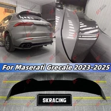 Carbon Fiber/Gloss Black Fits Maserati Grecale 23-25 Kits Rear Roof Spoiler Wing