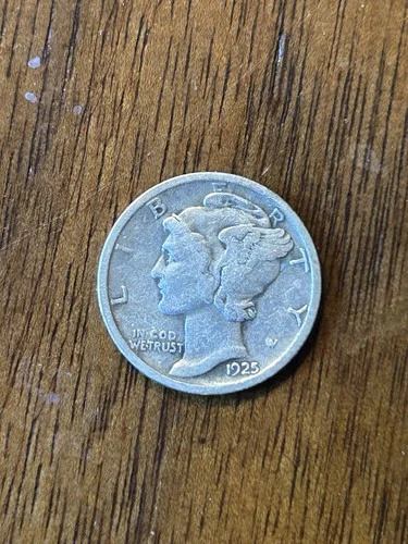 1925 Mercury Dime VG+