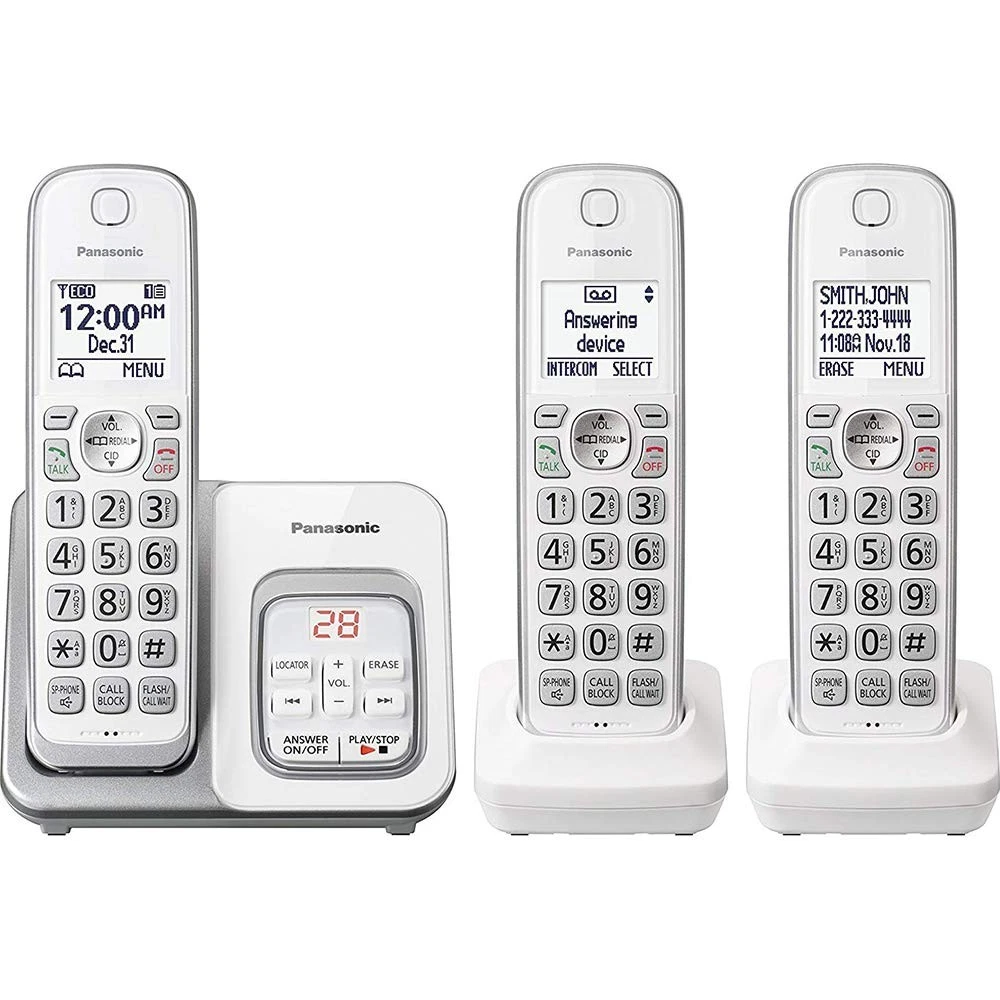 Panasonic KX-TGD833 DECT 6.0 Expandable Cordless Phone System