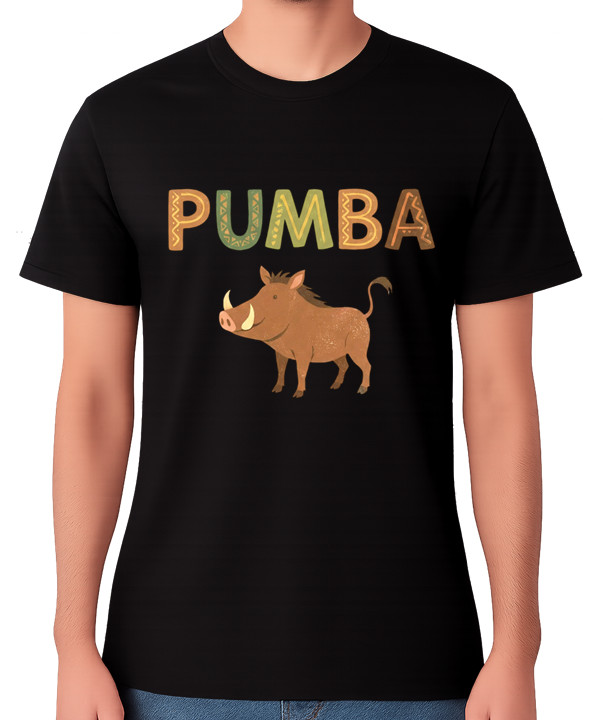 Camiseta Pumba Warthog Animal Linda Camiseta Safari Vida Silvestre Gráfica Unisex