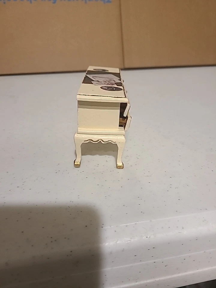 Dollhouse Miniature 5 Drawer Desk  Wooden 4x2x1 in 1:12 - Image 3 of 4