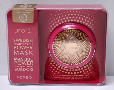 FOREO UFO 2 Heated LED Power Mask & Light Therapy Device - Fuchsia - Brand New!
