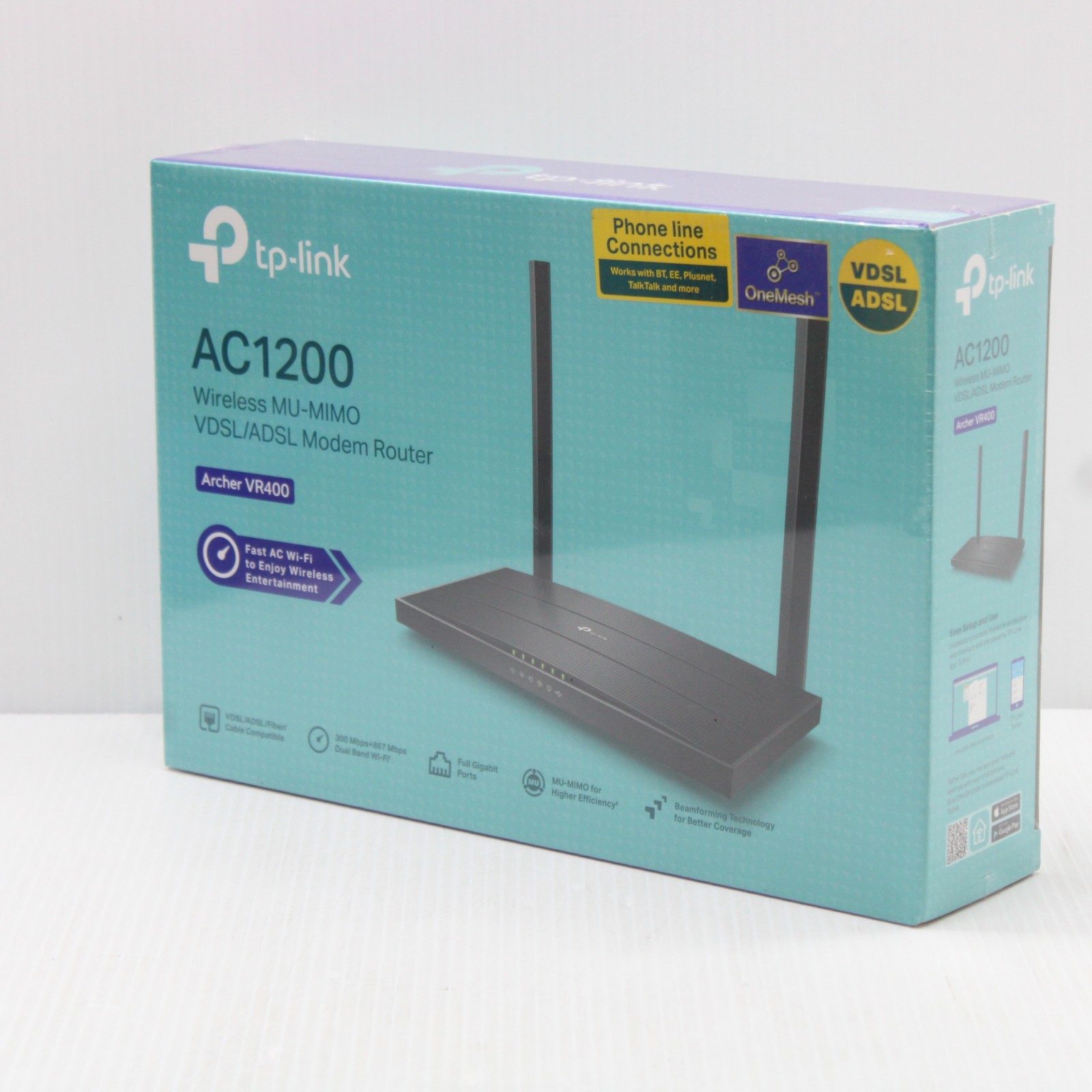 TP-Link Archer VR400 AC1200 Dual Band WiFi VDSL ADSL Modem Router