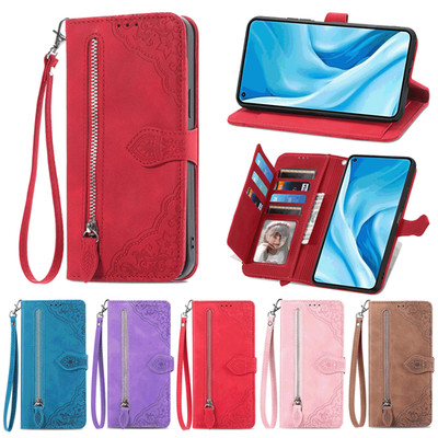 Für iPhone 17 16 15 14 Pro Max 13 12 11 Zip Wallet Cover Leder Flip Handy Hülle